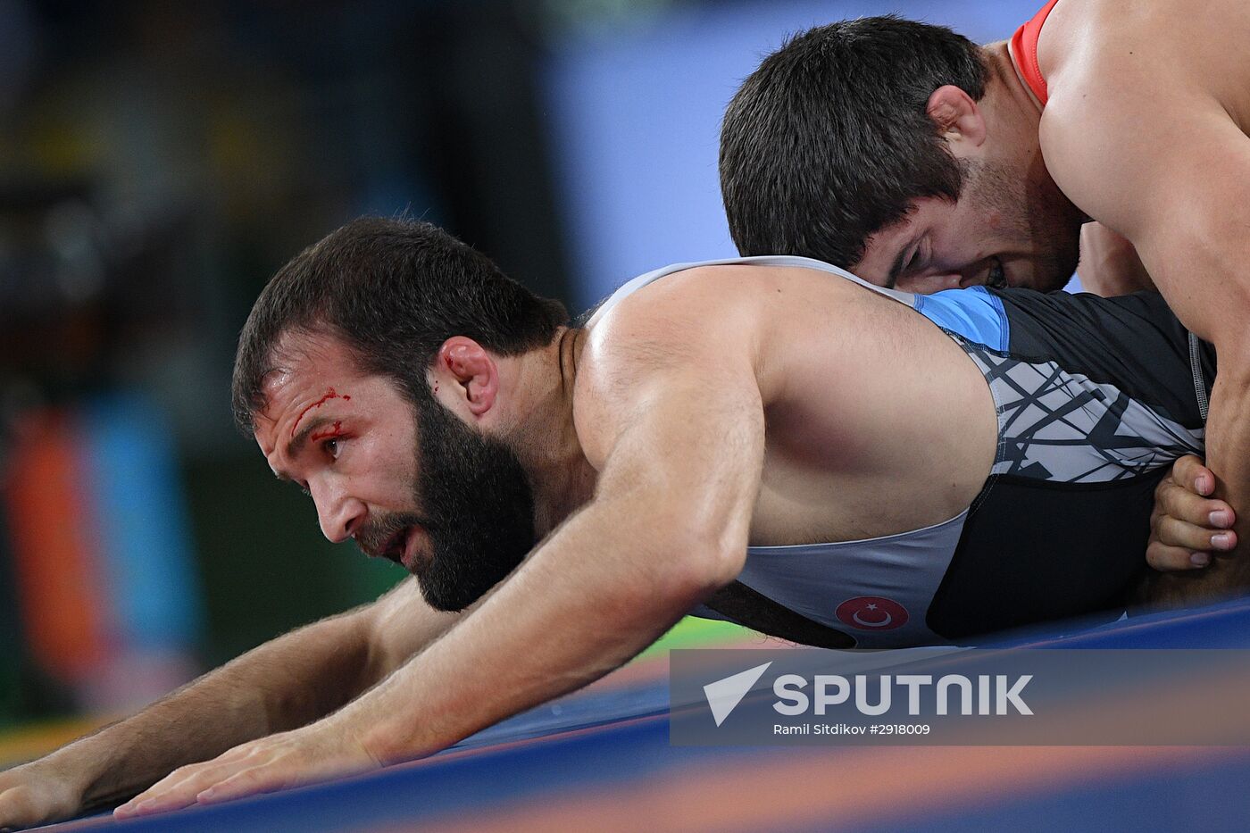 2016 Summer Olympics. Freestyle wrestling. Men. Day Two