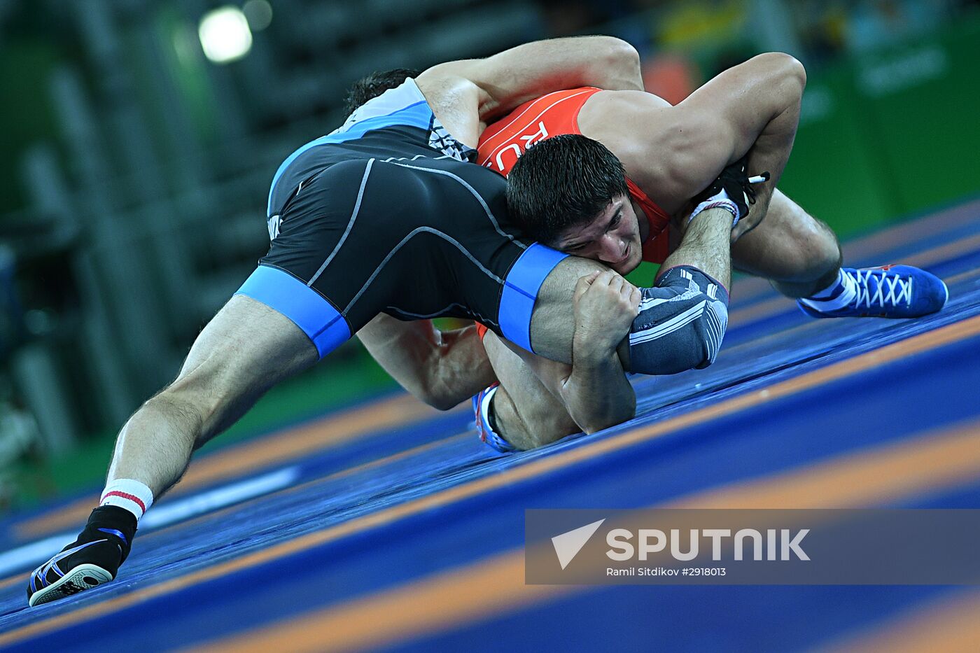 2016 Summer Olympics. Freestyle wrestling. Men. Day Two