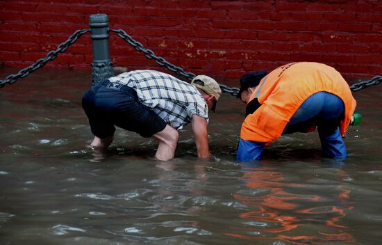 Heavy showers in Vladidostok