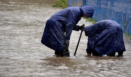 Heavy showers in Vladidostok