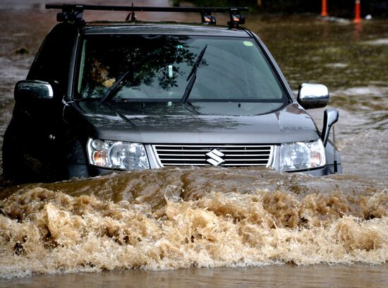 Heavy showers in Vladidostok