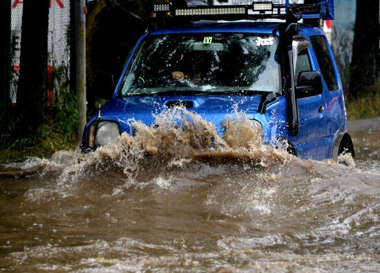 Heavy showers in Vladidostok