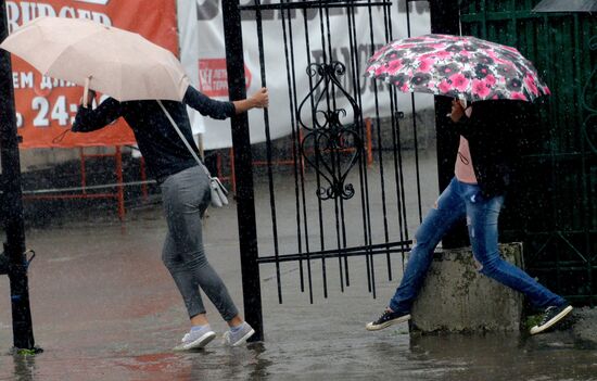 Heavy showers in Vladidostok
