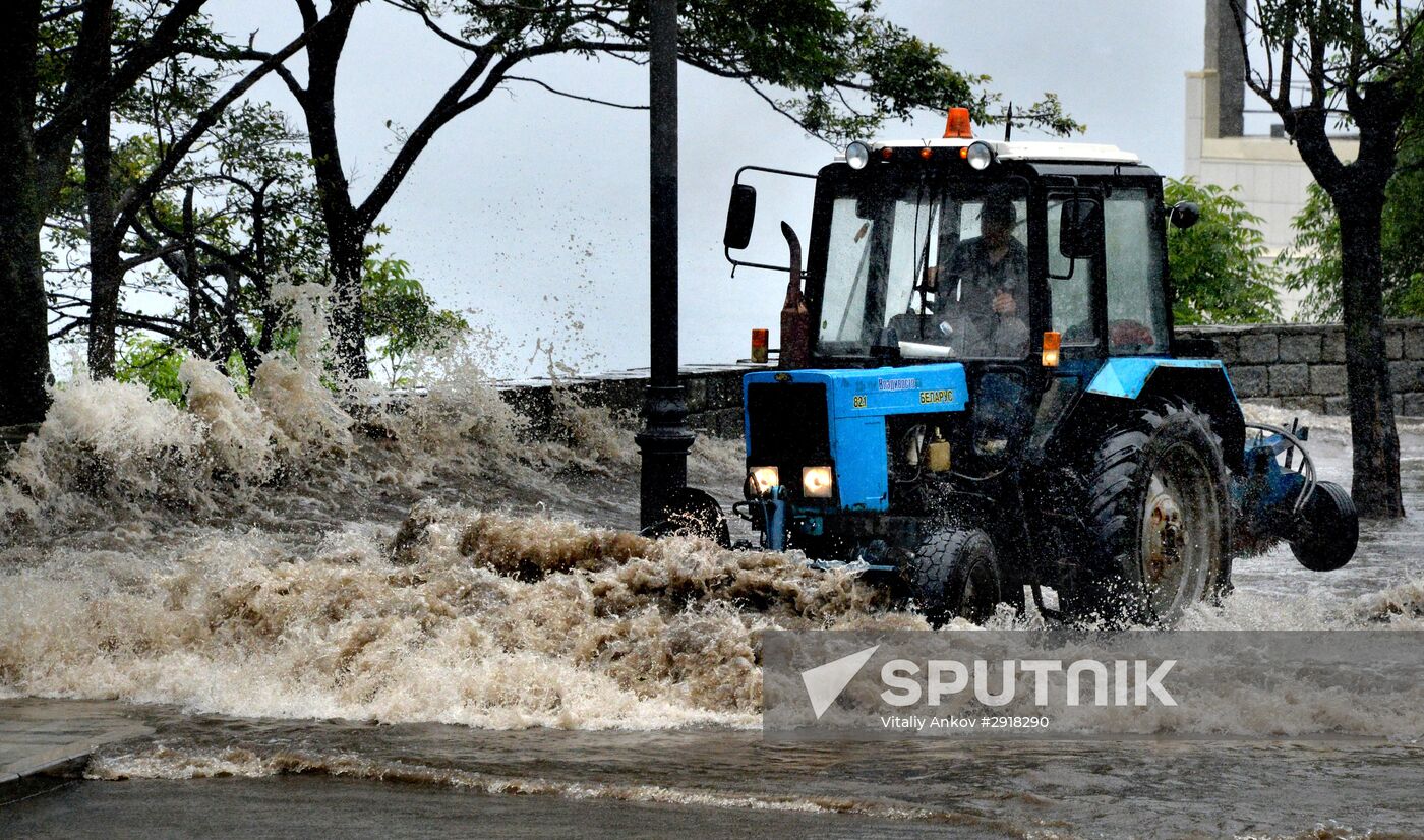 Heavy showers in Vladidostok