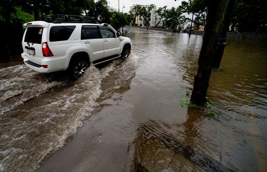 Heavy showers in Vladidostok
