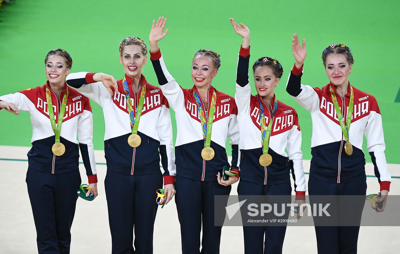 2016 Summer Olympics. Rhythmic gymnastics. Group all-around. Finals