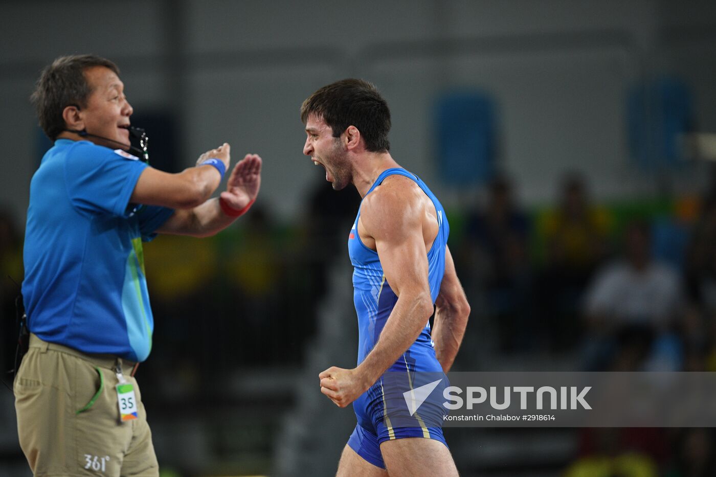 2016 Summer Olympics. Men's freestyle wrestling. Day Three