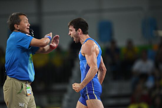 2016 Summer Olympics. Men's freestyle wrestling. Day Three