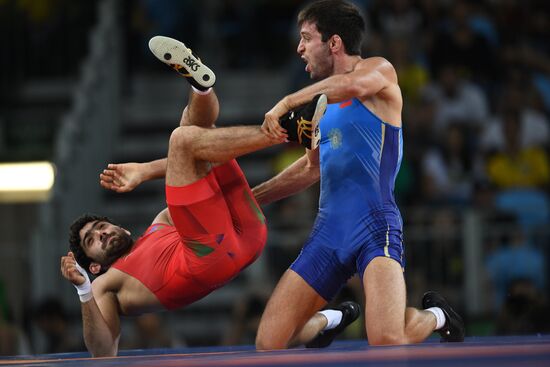 2016 Summer Olympics. Men's freestyle wrestling. Day Three