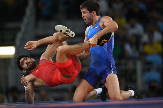 2016 Summer Olympics. Men's freestyle wrestling. Day Three