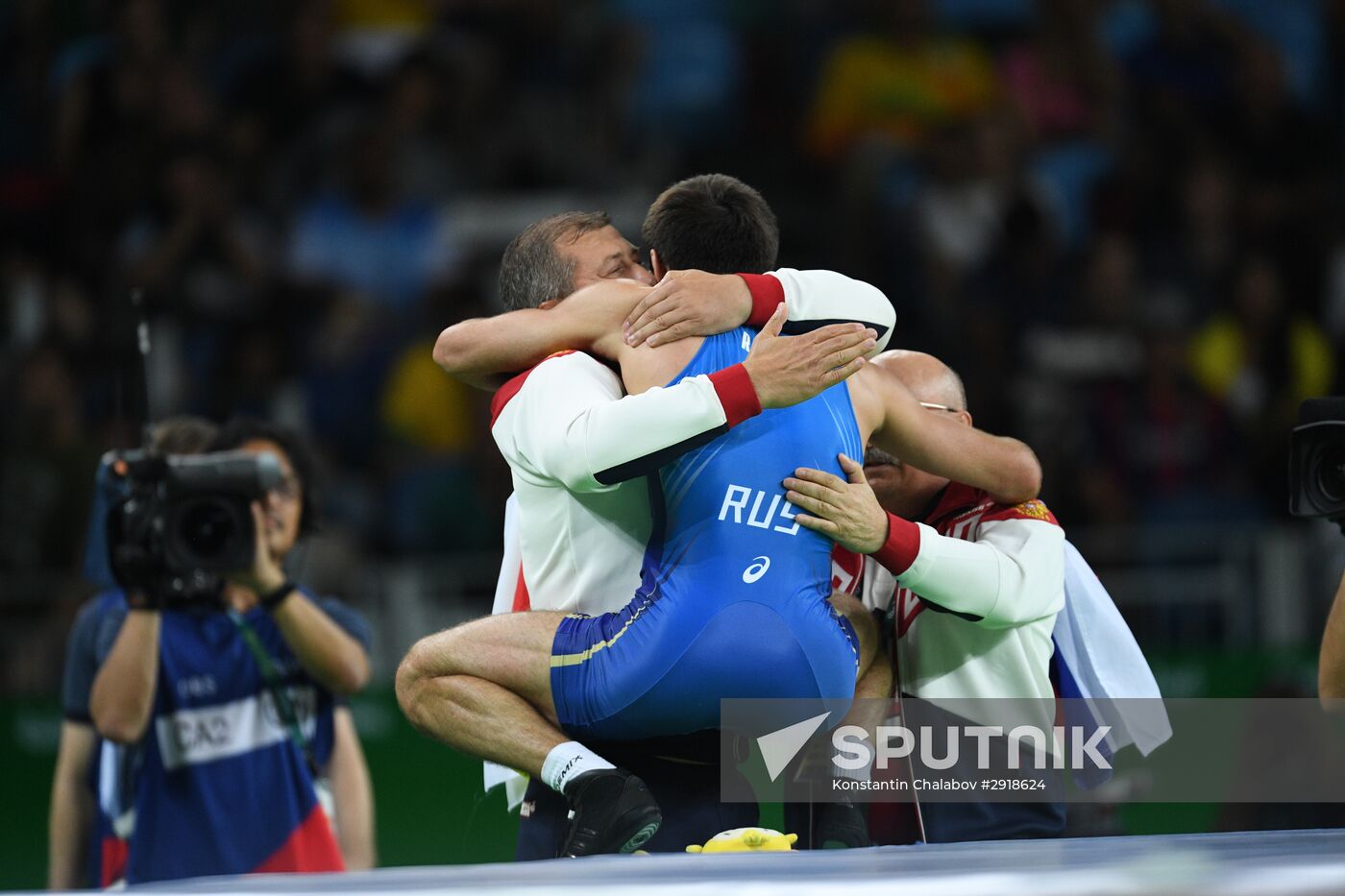 2016 Summer Olympics. Men's freestyle wrestling. Day Three