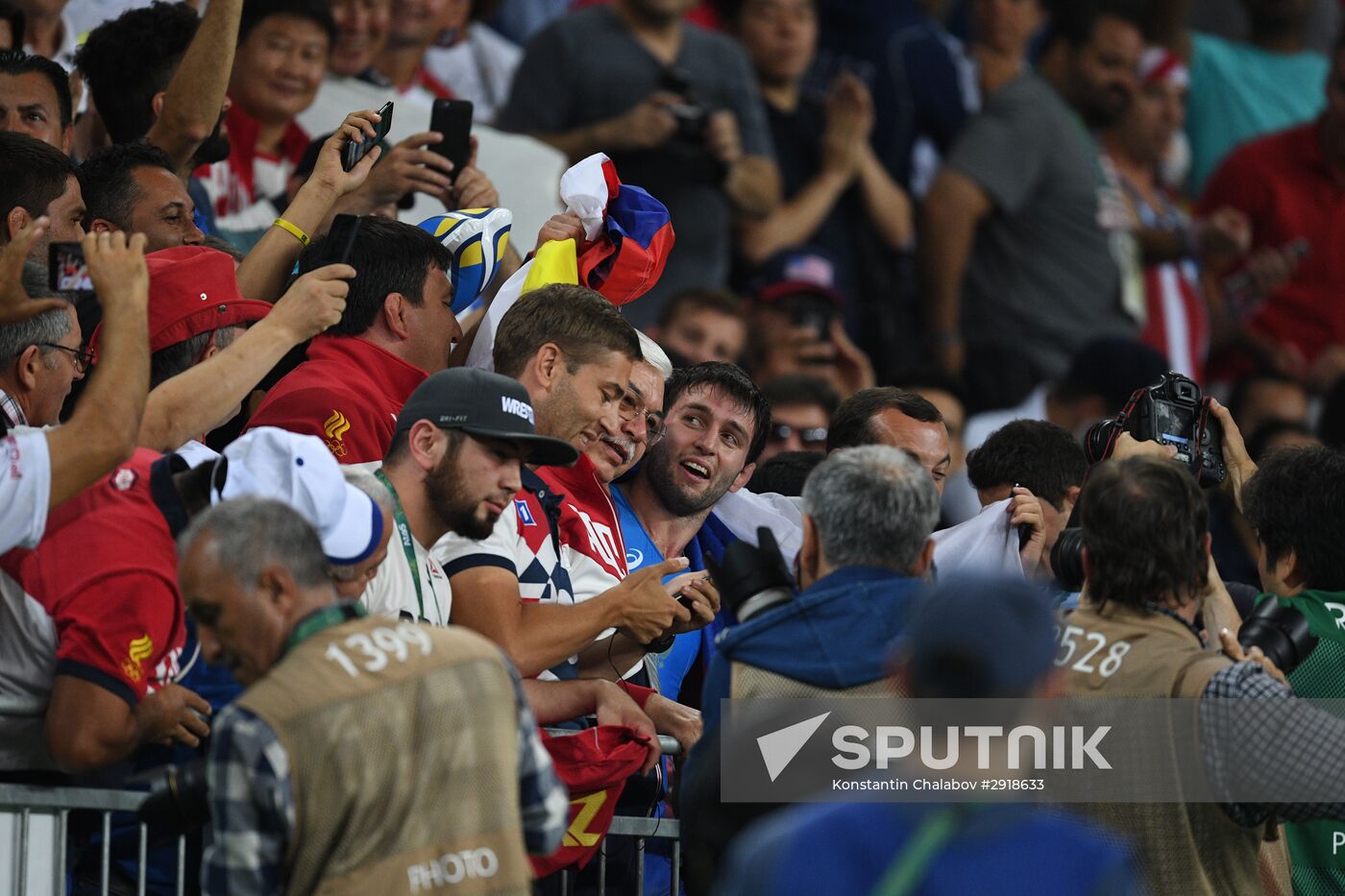 2016 Summer Olympics. Men's freestyle wrestling. Day Three