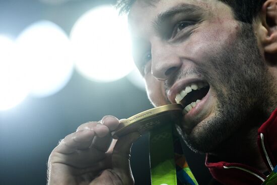 2016 Summer Olympics. Men's freestyle wrestling. Day Three