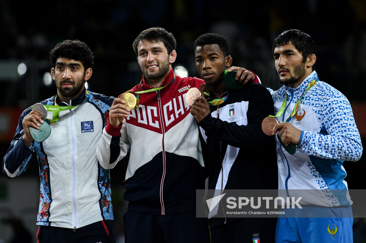 2016 Summer Olympics. Men's freestyle wrestling. Day Three