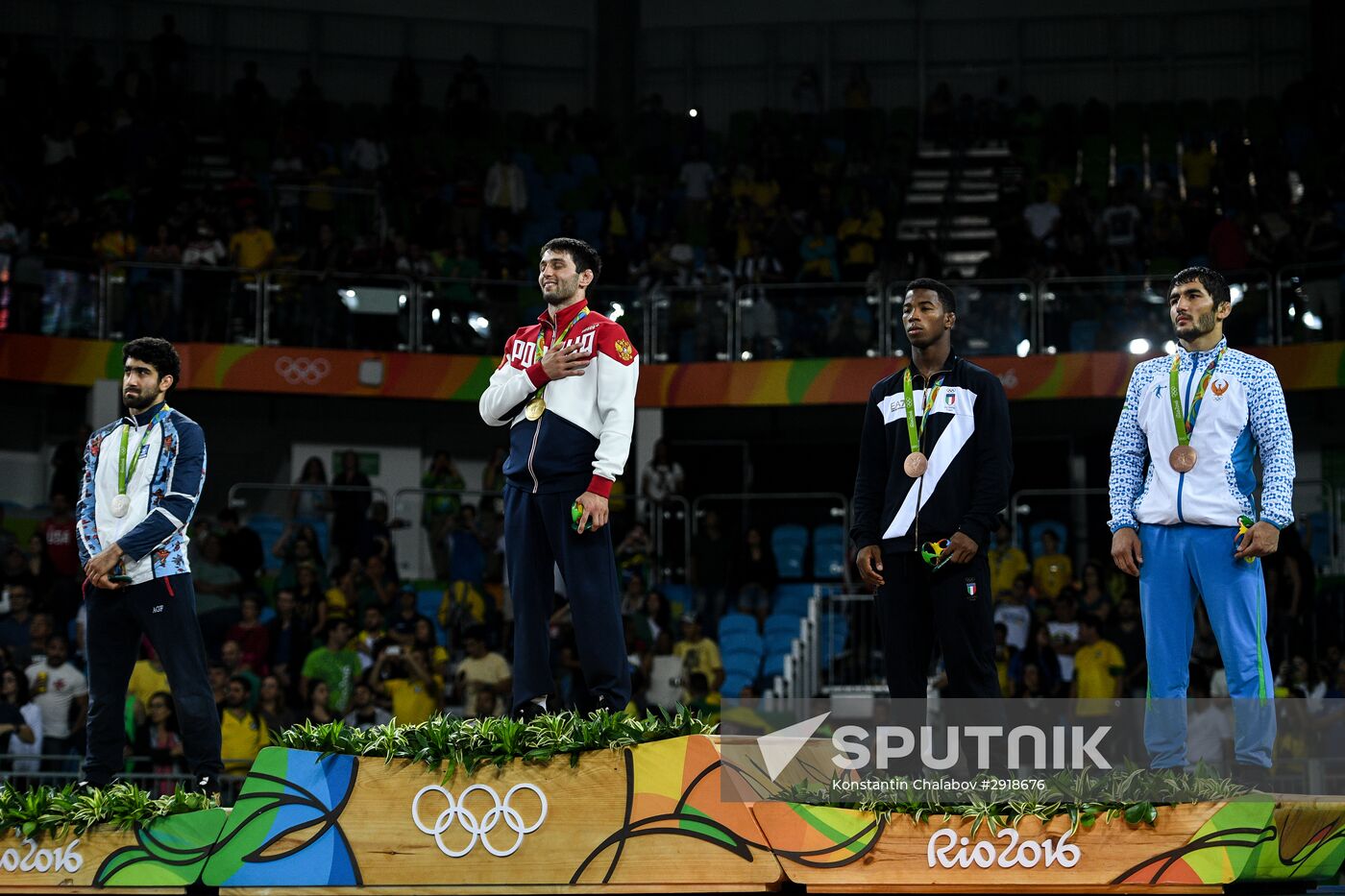 2016 Summer Olympics. Men's freestyle wrestling. Day Three