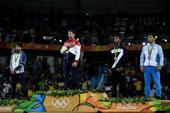 2016 Summer Olympics. Men's freestyle wrestling. Day Three