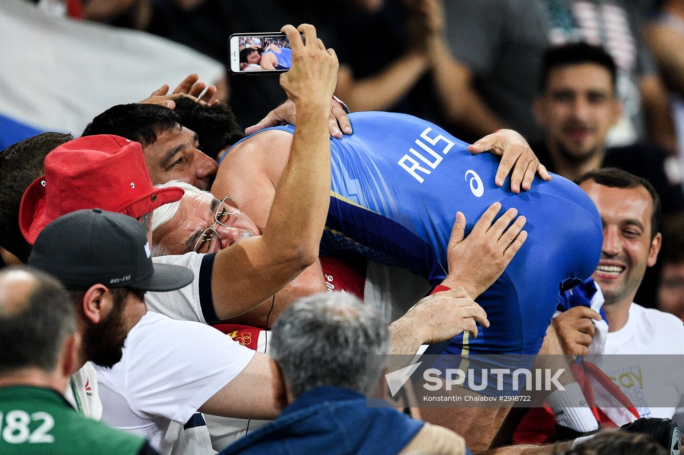 2016 Summer Olympics. Men's freestyle wrestling. Day Three