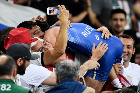 2016 Summer Olympics. Men's freestyle wrestling. Day Three