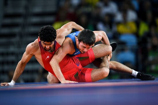 2016 Summer Olympics. Men's freestyle wrestling. Day Three