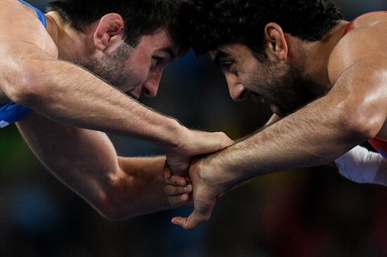 2016 Summer Olympics. Men's freestyle wrestling. Day Three