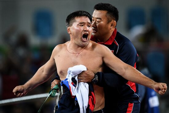 2016 Summer Olympics. Men's freestyle wrestling. Day Three