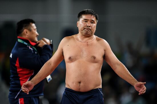 2016 Summer Olympics. Men's freestyle wrestling. Day Three