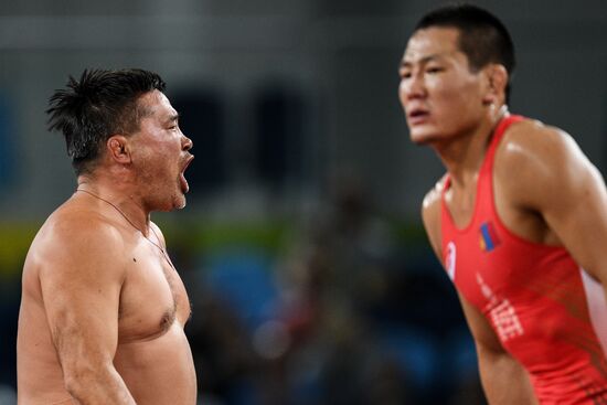 2016 Summer Olympics. Men's freestyle wrestling. Day Three