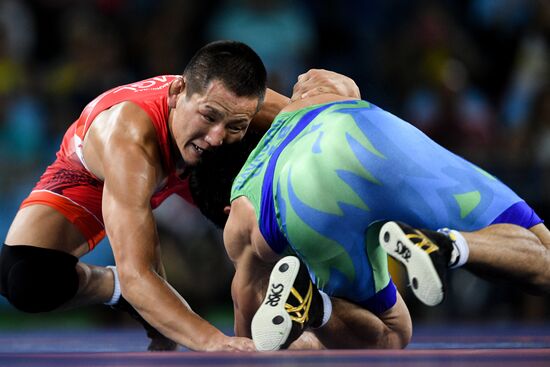 2016 Summer Olympics. Men's freestyle wrestling. Day Three