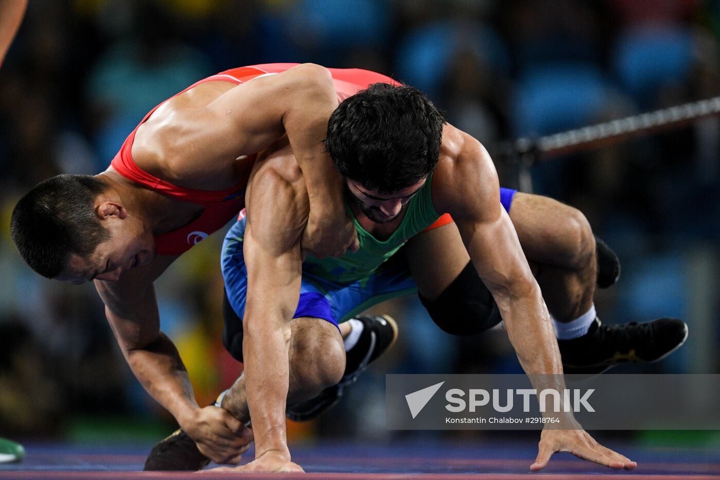 2016 Summer Olympics. Men's freestyle wrestling. Day Three