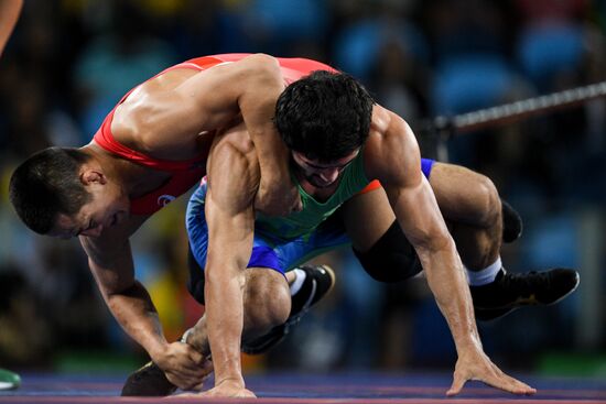 2016 Summer Olympics. Men's freestyle wrestling. Day Three