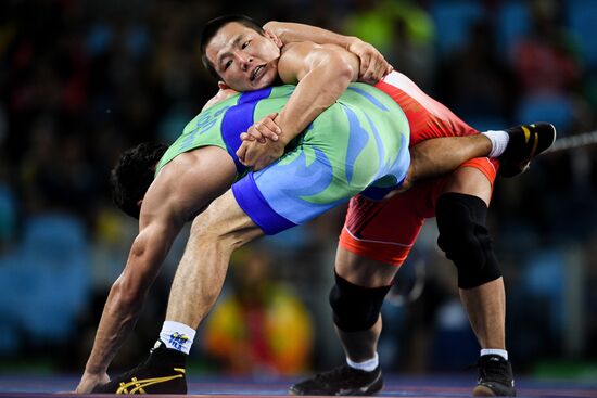 2016 Summer Olympics. Men's freestyle wrestling. Day Three