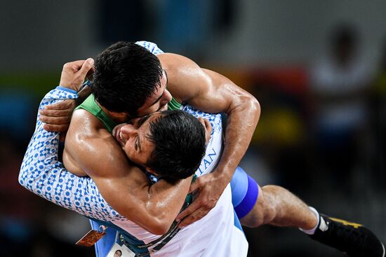 2016 Summer Olympics. Men's freestyle wrestling. Day Three