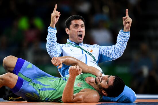 2016 Summer Olympics. Men's freestyle wrestling. Day Three