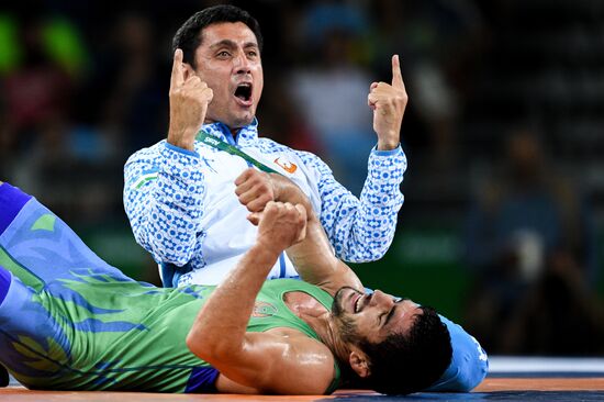 2016 Summer Olympics. Men's freestyle wrestling. Day Three