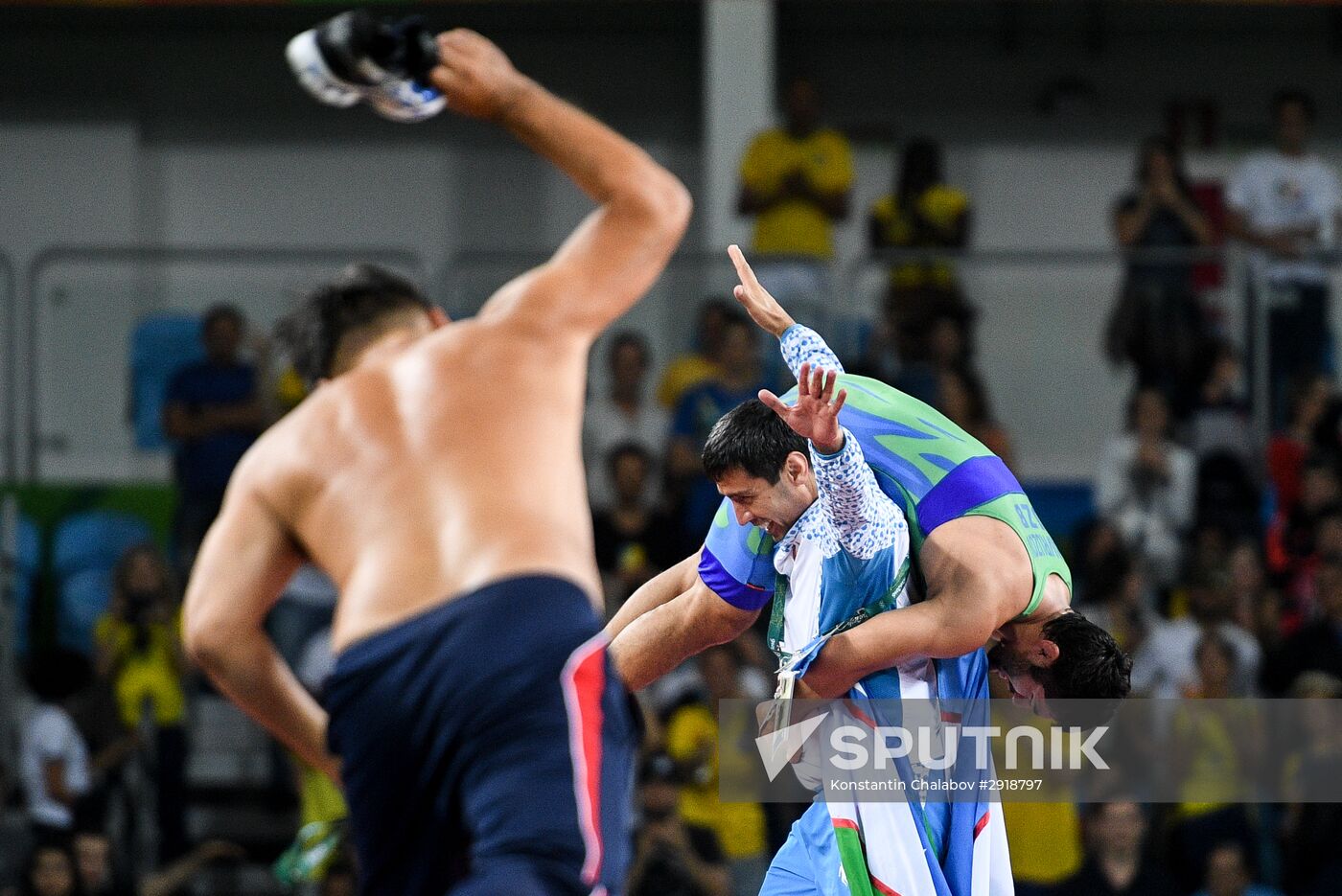 2016 Summer Olympics. Men's freestyle wrestling. Day Three