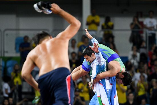 2016 Summer Olympics. Men's freestyle wrestling. Day Three