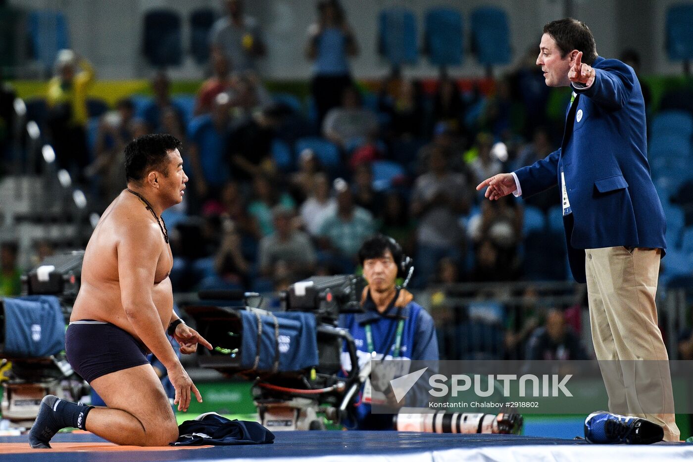 2016 Summer Olympics. Men's freestyle wrestling. Day Three