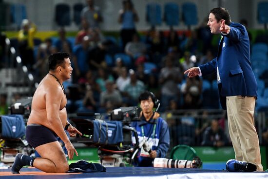 2016 Summer Olympics. Men's freestyle wrestling. Day Three