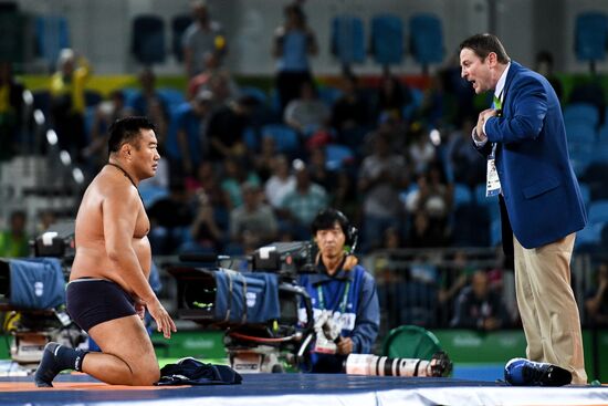 2016 Summer Olympics. Men's freestyle wrestling. Day Three