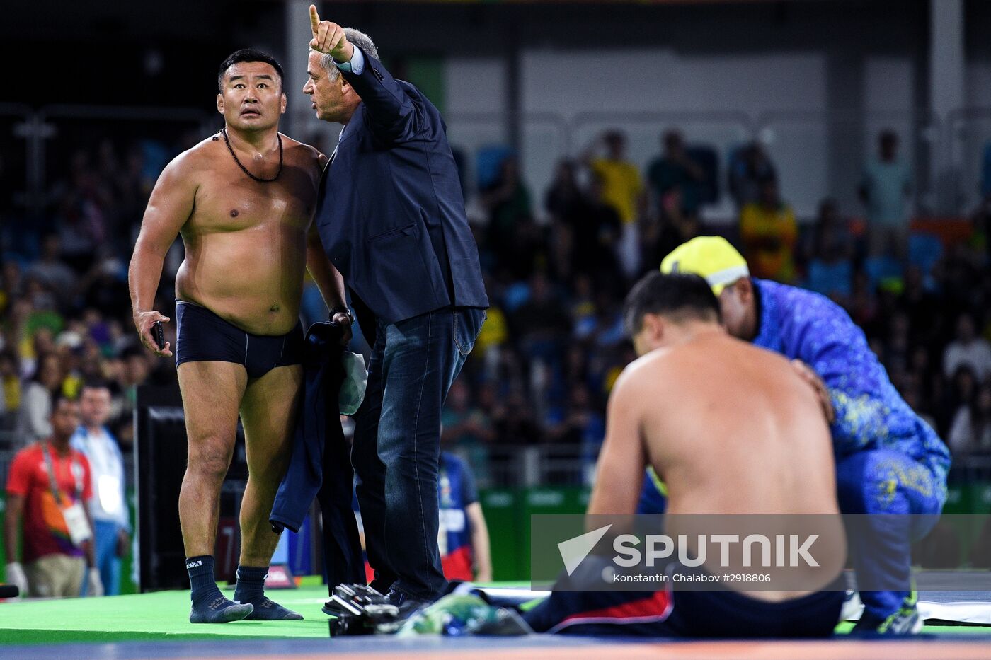 2016 Summer Olympics. Men's freestyle wrestling. Day Three