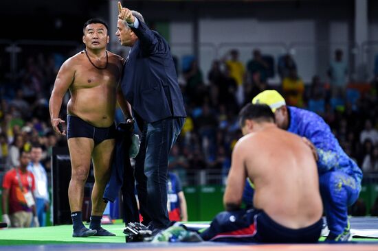 2016 Summer Olympics. Men's freestyle wrestling. Day Three