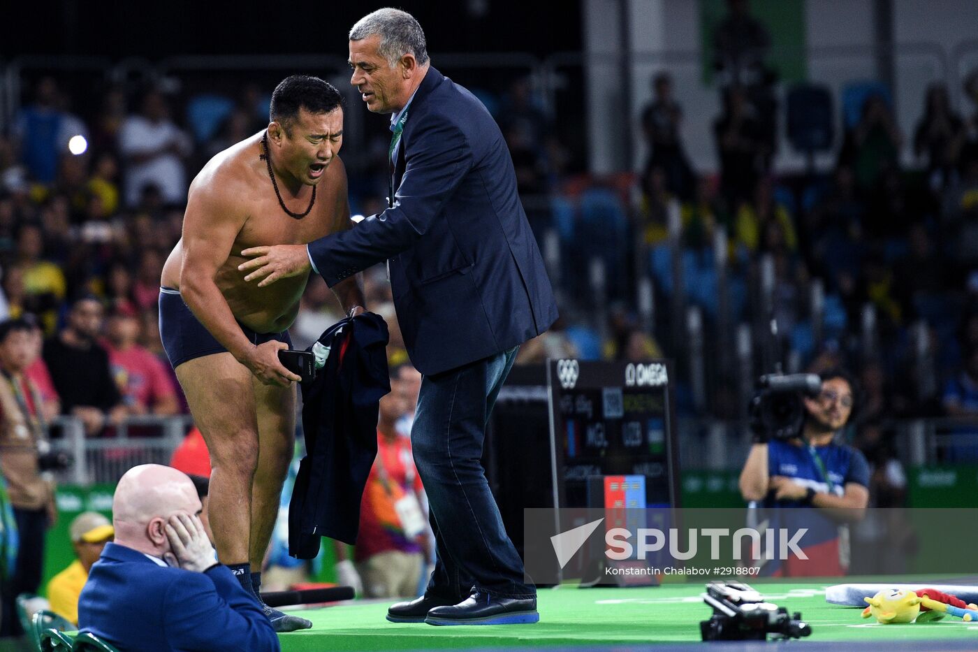 2016 Summer Olympics. Men's freestyle wrestling. Day Three