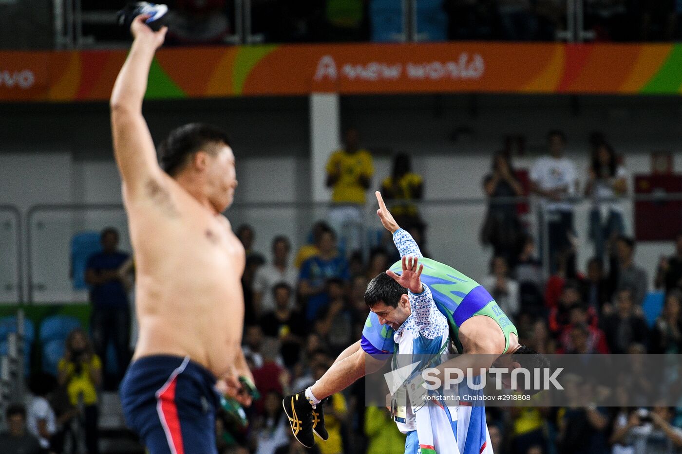 2016 Summer Olympics. Men's freestyle wrestling. Day Three