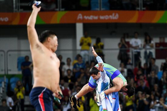 2016 Summer Olympics. Men's freestyle wrestling. Day Three