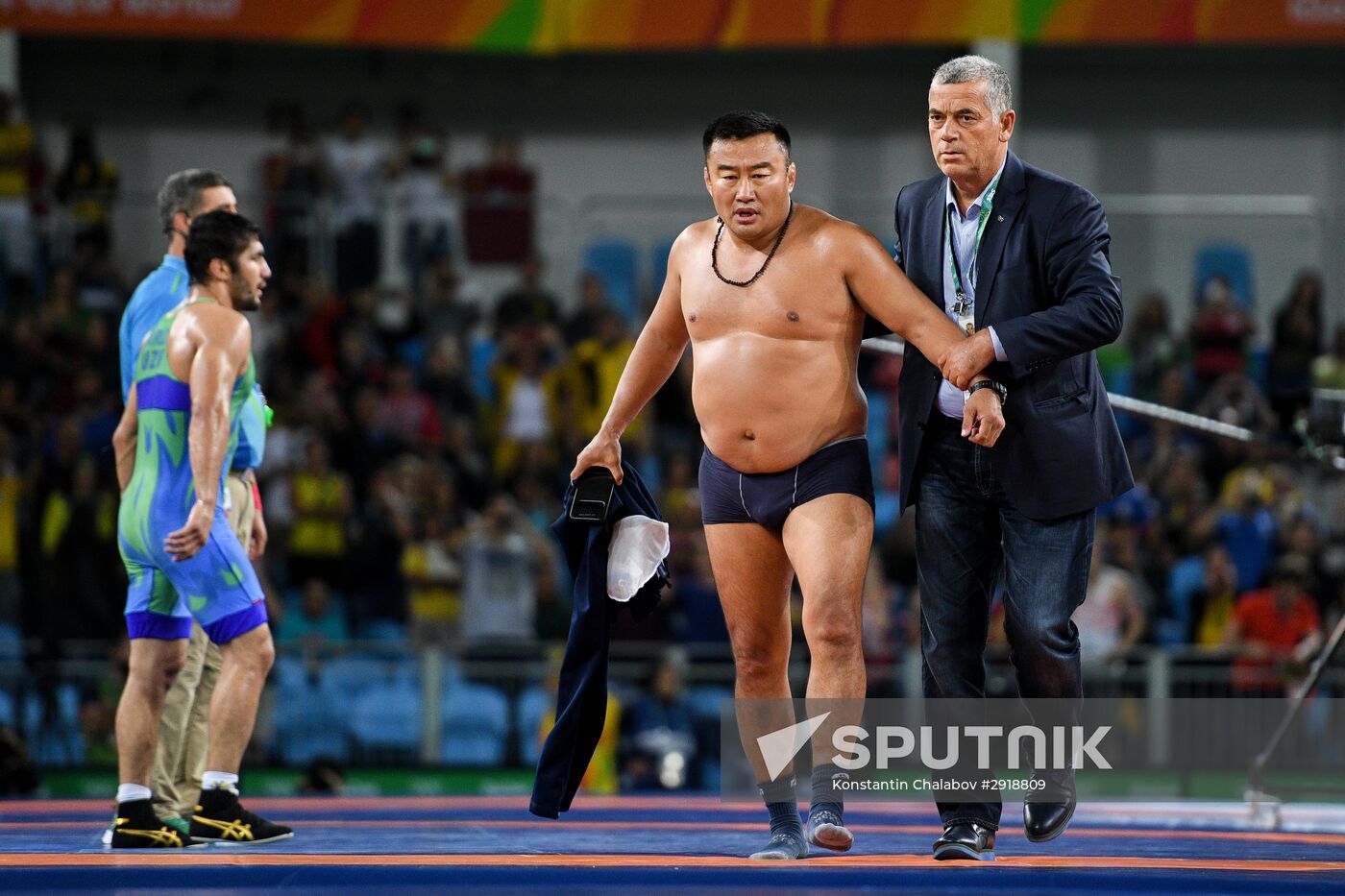 2016 Summer Olympics. Men's freestyle wrestling. Day Three