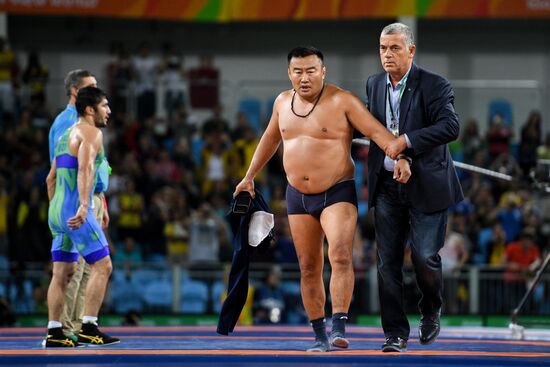 2016 Summer Olympics. Men's freestyle wrestling. Day Three