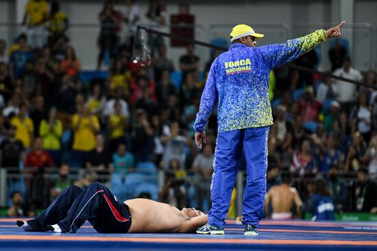 2016 Summer Olympics. Men's freestyle wrestling. Day Three