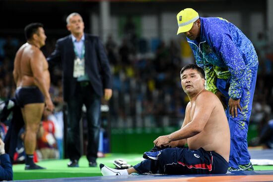 2016 Summer Olympics. Men's freestyle wrestling. Day Three