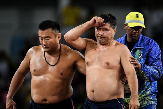 2016 Summer Olympics. Men's freestyle wrestling. Day Three