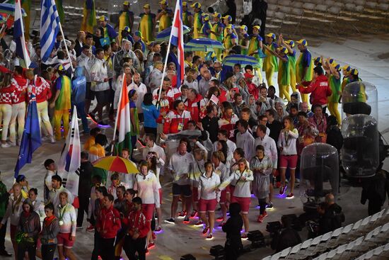 Closing ceremony of the XXXI Olympic Summer Games in Rio de Janeiro